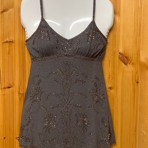 Vintage Ezra Fitch Abercrombie & Fitch Beaded Tank - Medium (fits small)